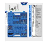 Brilliant Tools Set di inserti, 208pz. Quantità:1