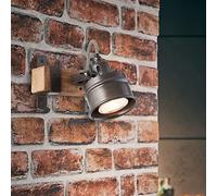 Brilliant Unity 99358/76 - Faretto da parete, in legno, colore: Nero