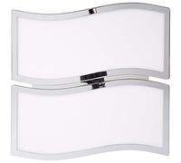 Brilliant Valma easyDim - Pannello a LED da soffitto, 40 x 37 cm, colore: Cromato/Bianco