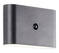 Brilliant Xino G80605/06 Lampada LED da parete per esterno con rilevatore di