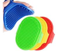 BRILLIRARE Confezione da 4 spazzole per la toelettatura del cane, in morbido silicone, con manico regolabile, pettine lenitivo per shampoo e massaggio a pelo lungo a pelo corto, per cani e gatti