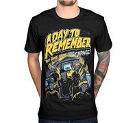 Brilloop A Day To Remember They Came from The Garage Men's T-Shirt Unisex Black Cotton Print Tee Shirts L