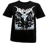 Brilloop Abbath Ashes of The Damned Men's T-Shirt Unisex Black Cotton Print Tee Shirts 3XL