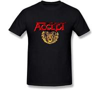 Brilloop Accept Band Logo Men's T-Shirt Unisex Black Cotton Print Tee Shirts L
