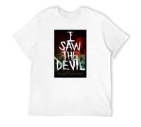 Brilloop I Saw The Devil Cool Horror Movie Poster Fan Men's T-Shirt Unisex White Cotton Print Tee Shirts L