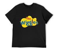 Brilloop The Wiggles Men's T-Shirt Unisex Black Cotton Print Tee Shirts M
