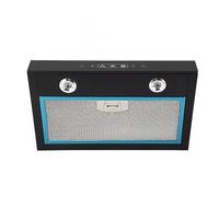 Brilluxa cappa da cucina, cappa aspirante 12V 3 velocità con schermo touch e luce LED per cucina camper, cappa sottopensile ventilatore scarico fumi, estrattore aria mobile