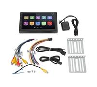 Brilluxa Lettore multimediale DVD Radio per auto, navigazione GPS 7in compatibile con, sistema Android 9.1, unità testa stereo auto, lettore di navigazione multimediale
