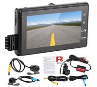 Brilluxa Motorcycle DVR, registratore per fotocamera posteriore anteriore 1080p Campi di gui per motore impermea