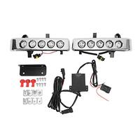 Brillxa Light diurno diurno, lampada a fendinebbia a LED DRL Assemblaggio, compatibile con Land Cruiser VDJ 70 Serie LC70 LC76 LC77 LC79 Pickup 2007 2021, 1 coppia Sostituzione DRL