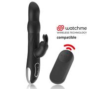 BRILLY GLAM - MOEBIUS VIBRATORE RABBIT E ROTATORE + TELECOMANDO WATCHME