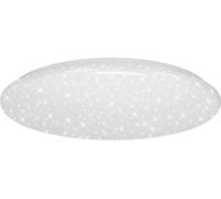 BRILONER Leuchten 3368-016 Plafoniera a LED con Motivo Stellato, Dimmerabile, con Telecomando, Funzione Luce Notturna, Regolazione della Temperatura di Colore, diametro 56Cm, 50 Watt W, Bianco