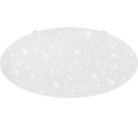 Briloner Leuchten - Plafoniera a LED, a intensità variabile, colore regolabile:bianco caldo/freddo, lampada soffitto funzione luce notturna, funzione timer, telecomando, diametro: 74 cm, 80 W, bianco