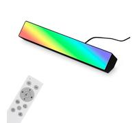 Briloner 7379-015 Smart Lightbar LED Wifi, Cct, Lampada da Gioco, Illuminazione Tv, Telecomando, Nero, L 255 X H 45 Mm