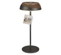 BRILONER - Alusta lampada da tavolo senza fili, touch dimmer continuo, ip44, cavo usb-c, lampada da scrivania senza fili, comodino, German Design Award 2026, 14 x 32 cm, antracite bronzo metallizzato