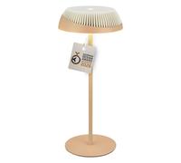 BRILONER - Alusta lampada da tavolo senza fili, touch dimmer continuo, ip44, cavo usb-c, lampada da scrivania senza fili, comodino, German Design Award 2026, 14 x 32 cm, beige bianco sporco