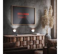 BRILONER - Lampada da parete senza collegamento alla corrente con batteria ricaricabile, magnetica, ruotabile, dimmerabile, CCT, lampada da letto, lampada da comodino, lampada da lettura, bianco