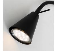 Briloner Applique a LED Tusa, nero, metallo, 45 cm, braccio flessibile Briloner