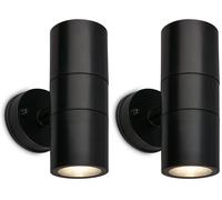 Briloner - Applique da esterno IP54 protezione contro spruzzi d'acqua e polvere, attacco GU10, max. 7 W, Lampada da esterno, Applique, Faretto, Illuminazione esterna, Luce esterna, 16 x 7,5 x 11 cm