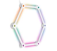 BRILONER - Applique da parete interno con telecomando, dimmerabile, RGBIC, varie forme, funzione musica, applique camera da letto, bianco