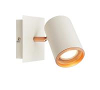 BRILONER - Applique da parete interno, orientabile, attacco GU10, max. 10W, applique camera da letto, applique da interno, applique da parete, lampada da parete, 12x14 cm, grigio-caffè chiaro