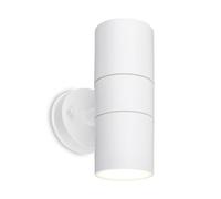 Applique Esterno Moderno Zid Plastica Bianco 1 Luce Gu10