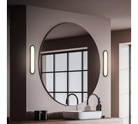 Briloner Applique LED per il bagno Pil, nero, larghezza 35 cm, plastica Briloner