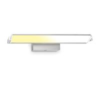 BRILONER - Applique LED per interni, lampada da parete con interruttore, funzione touch, temperatura di colore regolabile, dimmerabile in continuo, orientabile, nichel-cromo opaco