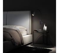 Briloner Applique LED Tusi con braccio flex, nero Briloner