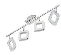 BRILONER - BARRA SNODATA 4 LED - 3,5W-330LM - METALLO ACRILICO/CROMO