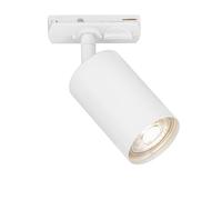 BRILONER - Binario faretti soffitto, orientabile, ruotabile, combinabile, illuminazione a binario, GU10, faretto, lampada da soffitto, plafoniera, bianco, 138x38x55 mm (LxLxD), bianco