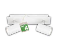 Faretto Moderno Isil A Metallo Bianco 2 Luci Gu10 3000K