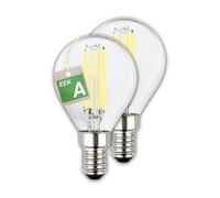 Briloner - EEK A Set di 2 lampade a filamento LED E14 a goccia, luce bianca calda, 4W, 840lm, LED, lampadina LED, illuminante LED, lampadina LED, lampadina, lampadina