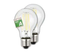 Briloner - EEK A Set di 2 lampade a filamento LED E27 A60, luce bianca calda, 4W, 840lm, LED, lampadina LED, illuminante LED, lampadina LED, lampada a incandescenza, lampadina, 60x106 mm