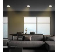 Briloner Desi luci da incasso a LED, cromo opaco, Ø9cm, dimmerabile, 3000K Briloner