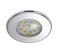 Briloner Efficiente downlight LED Nikas IP44 cromo Briloner