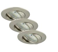BRILONER Luci da Incasso Integrata, 5 W, Satinati, 3 unità