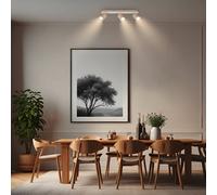 BRILONER - Plafoniera orientabile, attacco GU10, max 9 W, faretti soffitto, lampada soffitto, plafoneria, plafoniere, camera da letto, faretto, faretti cucina, 45 cm, Beige