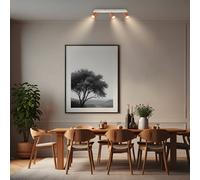 Briloner Faretto da soffitto Ida, marrone, a 3 luci, plastica/metallo Briloner