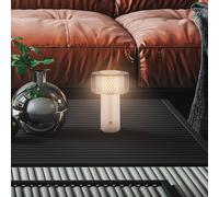 Briloner Lampada a LED ricaricabile Brilo unplugged Gila, antracite/beige 21 cm Briloner