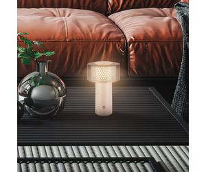 Briloner Lampada a LED ricaricabile Brilo unplugged Gila, antracite/beige 21 cm Briloner