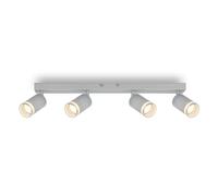 Briloner - Lampada a soffitto, orientabile, plafoniera, lampada, lampada da soggiorno, lampada da camera da letto, lampada da cucina, faretto da soffitto, 56 cm, cromo opaco