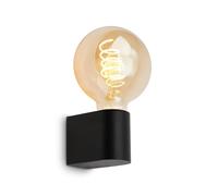 Applique Nordico Flamo Plastica Nero 1 Luce E27