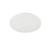 Briloner - Lampada da bagno a LED, lampada da bagno con decorazione a stella, plafoniera 18 Watt, IP44, 2200 lumen, 4000 Kelvin, bianco, 385x75mm (DxH), 2360-016
