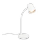 Lampada Da Tavolo Contemporanea Skriva Metallo Bianco 1 Luce Gu10