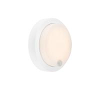 Applique Esterno Moderno Pula Plastica Bianco Led Integrato 4W 3000K