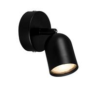 BRILONER Lampada da lettura, lampada da parete per interni, lampada, lampada da parete per interni, orientabile, lampada da soggiorno, metallo nero