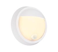 Applique Esterno Moderno Puni Metallo Bianco Opaco Led Integrato 4W 3000K Ip44
