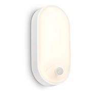 Applique Esterno Moderno Ruch Plastica Bianco Led Integrato 12W 3000K