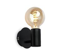 Applique Moderna Kosol Metallo Nero 1 Luce E27